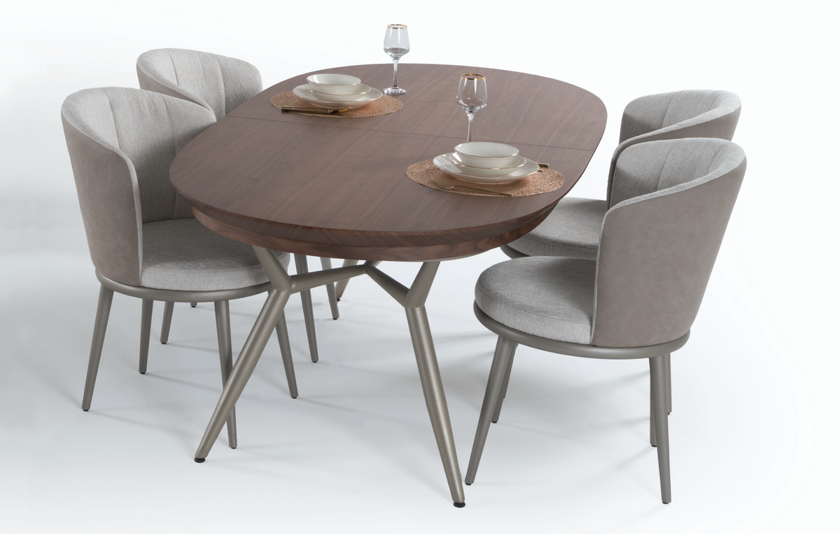 Jídelní sestava Verona 200-245 cm + 4 židle Lipa